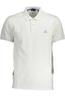 Gant Contrast Collar Pique Rugger Polo Shirt - Bright Red