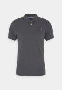 Gant Contrast Collar Pique Short Sleeve Rugger Grey XS