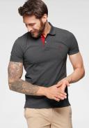 Gant Contrast Collar Rugger Polo T Shirt Grey