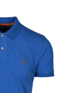 Gant Contrast Collar Pique SS Rugger Polo Shirt Day Blue Size 2XL