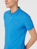 Gant Contrast Collar Pique SS Rugger Polo Shirt Day Blue Size 2XL