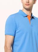 Gant Contrast Collar Pique SS Rugger Polo Shirt Day Blue Size 2XL