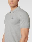 Gant Contrast Collar Rugger Polo T Shirt Grey