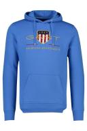 Gant D.2 Archive Shield Hoodie Day Blue Size: Size 3XL