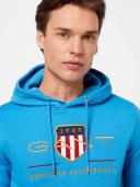 Gant D.2 Archive Shield Hoodie Day Blue Size: Size 3XL