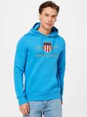 Gant D.2 Archive Shield Hoodie Day Blue Size: Size 3XL