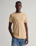Gant Hazelwood Beige Original Short Sleeve T-Shirt Medium