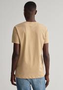 Gant Hazelwood Beige Original Short Sleeve T-Shirt Medium
