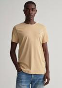 Gant Hazelwood Beige Original Short Sleeve T-Shirt Medium