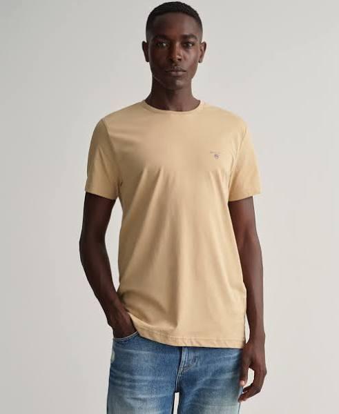 Gant Hazelwood Beige Original Short Sleeve T-Shirt Medium