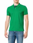 Gant Lavish Green Contrast Collar Pique Rugger Polo Shirt Medium