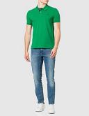 Gant Lavish Green Contrast Collar Pique Rugger Polo Shirt Medium
