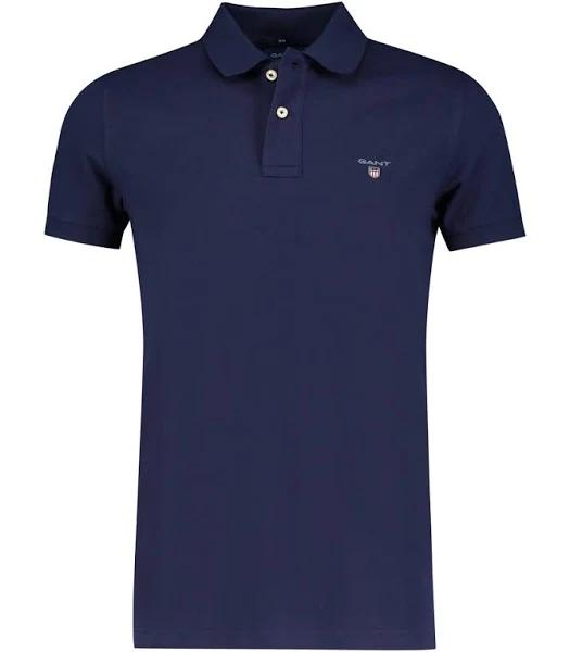 Gant Original Pique Polo Shirt in Blue XXXL