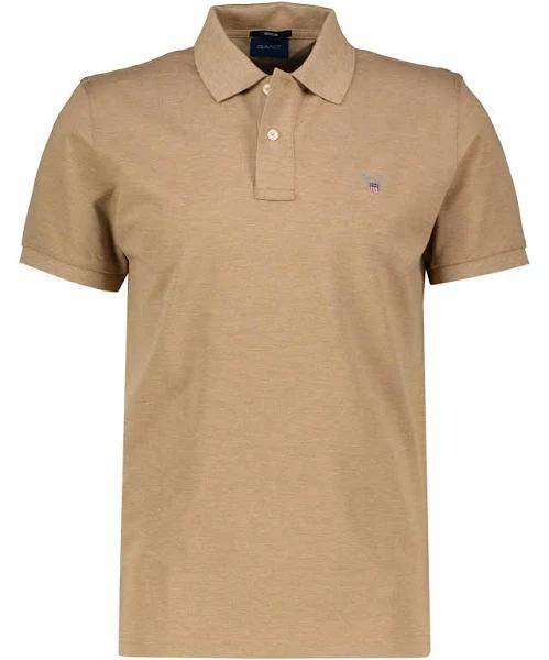 Gant Original Pique Polo Shirt in Brown XS