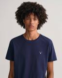 Gant Original Short Sleeve T-Shirt in Antracit Melange Grey S