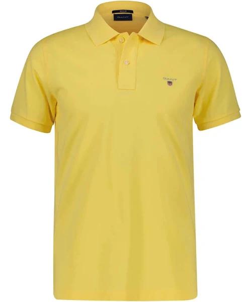Gant Polo Shirt Banana Yellow Size 3XL