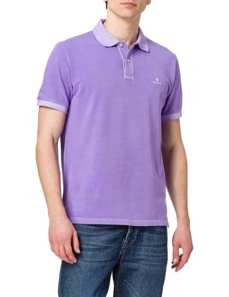 Gant Purple Cotton Polo Shirt S