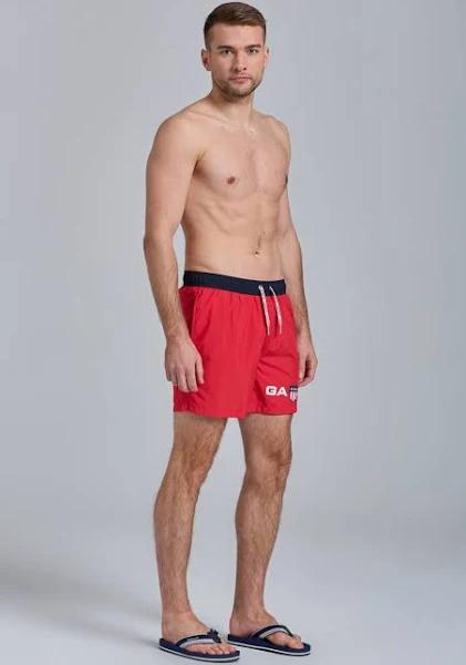 Gant Retro Shield Swim Short in Bright Red S