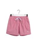 Gant Seersucker Swim Short in Bright Red XXL