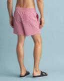 Gant Seersucker Swim Short in Bright Red XXL