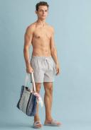 Gant Seersucker Swim Short in Utility Green L