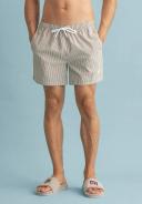 Gant Seersucker Swim Short in Utility Green M