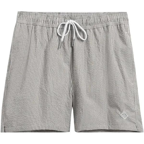Gant Seersucker Swim Short in Utility Green M