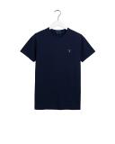 Gant Slim Fit Pique T-Shirt - Evening Blue