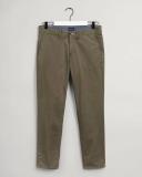 Gant Slim Twill Chino Pants Green 30