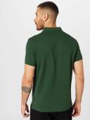 Gant Solid Fitted Pique Polo in Green S