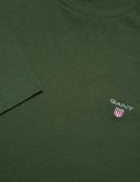 Gant Solid Long Sleeve T-Shirt in Green XXL