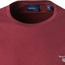 Gant Solid Long Sleeve T-Shirt in Red XL