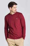 Gant Solid Long Sleeve T-Shirt in Red XS