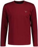 Gant Solid Long Sleeve T-Shirt in Red XXXXXL