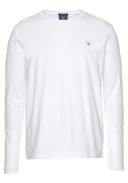 Gant Solid Long Sleeve T-Shirt in White XS
