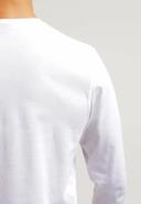 Gant Solid Long Sleeve T-Shirt in White XS