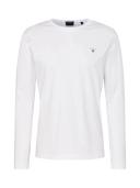 Gant Solid Long Sleeve T-Shirt in White XS