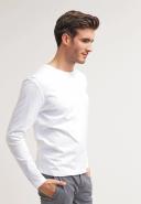 Gant Solid Long Sleeve T-Shirt in White XS