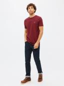 Gant Solid Men's Short Sleeve T-Shirt - PLUMPED Red