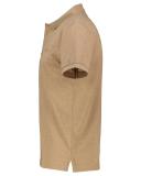 Gant Solid Pique Rugger Polo in Khaki Melange Brown XL