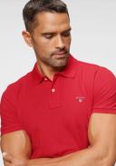 Gant Solid Pique Rugger Polo in Red 5XL