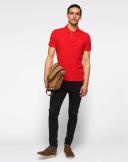 Gant Solid Pique Rugger Polo in Red 5XL