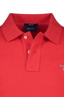 Gant Solid Pique Rugger Polo in Red 5XL