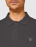 Gant The Original Pique Short Sleeve Rugger Polo Charcoal XS