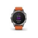 Garmin Fenix 6 Sapphire Watch Orange
