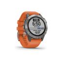 Garmin Fenix 6 Sapphire Watch Orange