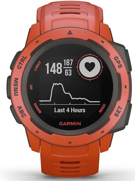 Garmin Instinct Flame Red GPS Watch