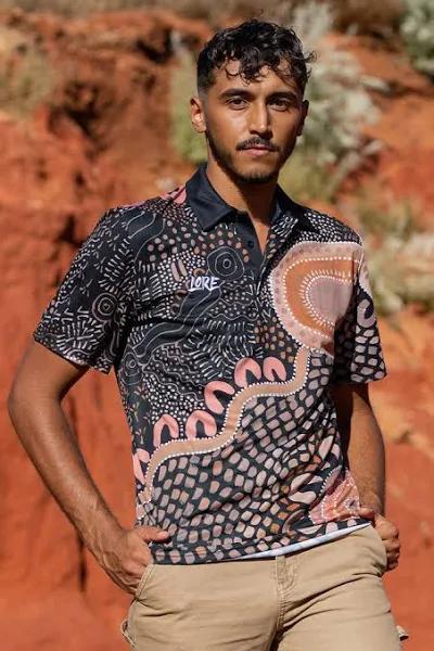 Gathering On Country Recycled UPF50+ Unisex Polo Shirt M
