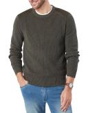 GAZMAN Chunky Fishermans Crew Dark Olive S