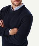 GAZMAN Chunky Fishermans Crew in Navy Blue M